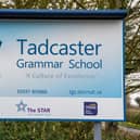 Date: 17th March 2020.Picture James Hardisty.Tadcaster Grammar School, posted a notice for parents that the school will be closed to students in Years 8,9,10, and 12 from the end of today due to the Coronavirus.