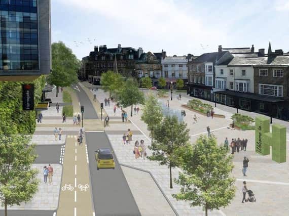 This is what Station Parade could look like with one lane of traffic.