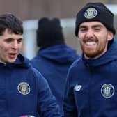 Harrogate Town midfielders Connor Kirby and Ed Francis have both found regular minutes hard to come by in recent weeks. Pictures: Matt Kirkham
