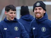 Harrogate Town midfielders Connor Kirby and Ed Francis have both found regular minutes hard to come by in recent weeks. Pictures: Matt Kirkham