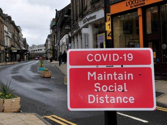 Harrogate fell silent today to remember victims of the pandemic on the anniversary of the first national lockdown.