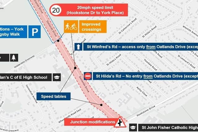 These are the designs for Oatlands Drive near St Aidan's High School.