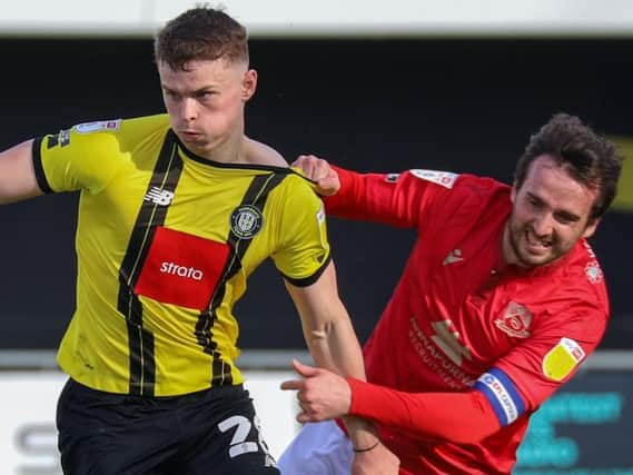 Harrogate Town were beaten 1-0 at home by Morecambe last time out. Picture: Matt Kirkham