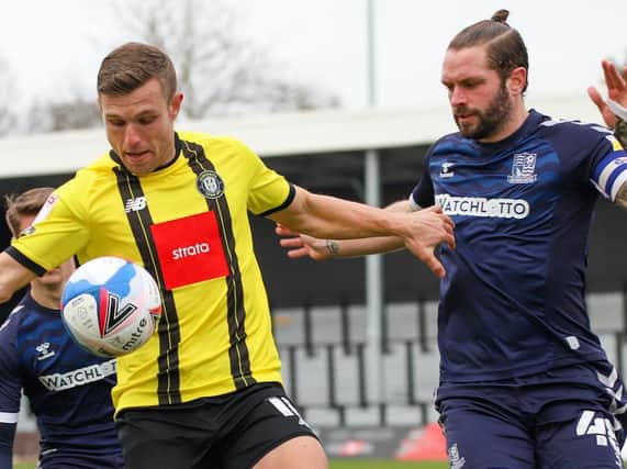 Jack Muldoon missed Harrogate Town's clearest chance to equalise against Southend United. Pictures: Matt Kirkham