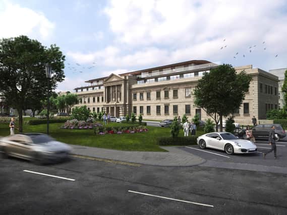 The plans for two new storeys at Crescent Gardens in Harrogate submitted this week by Impala Estates.