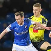 Will Smith in action during Harrogate Town's 4-3 win at Chesterfield. Picture: Matt Kirkham