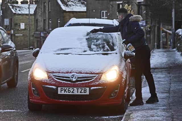 The Met Office has issued a weather warning for the Harrogate district as wintry showers, overnight frost and icy patches are expected over the next few days