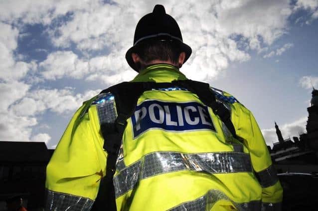 A Harrogate police officer has denied sexually assaulting a woman while he was on duty