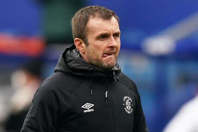 Luton Town manager Nathan Jones. Picture: PA