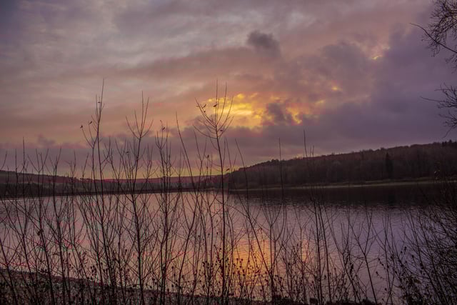 Swinsty Reservoir on a Saturday afternoon in January, taken by Jeannette Wilson.