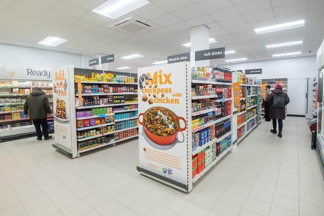 The new 2,293 sq ft store offers high quality fresh food, fruit and veg and seasonal favourites, along with branded and own brand grocery products