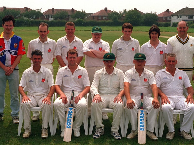 Garforth CC, who played in Division Two of the Leeds League, pictured in July 1997. Back row, from left, are Chris Townsley (scorer), Mark Gummerson, Chris Wright, Simon Metcalf, Chris Walker, Ross Higham and Gary Edwards. Front, from left, are Alan Wadeley, Phil Wood, Dave Hunt (captain), Graeme Buckle and Brian Butterworth.