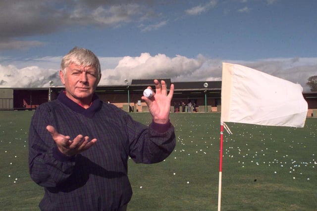 Derek Jackson, owner of the Garforth Golf Range where 3,000 balls were stolen by thieves in Octoebr 1998. Each one had 'Stolen from Garforth Driving Range' printed on them.