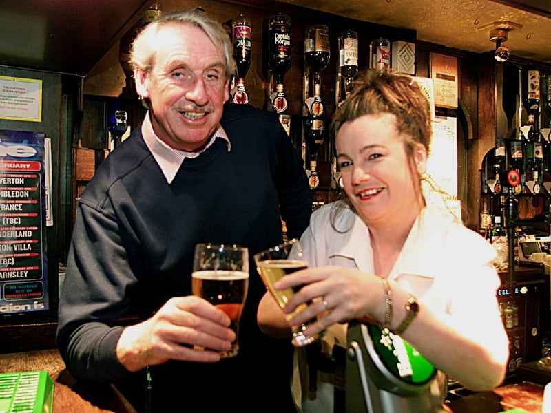 Do you remember Beryl Dixon, landlady of the Newmarket Inn? She is pictured behind the bar in February 1999.