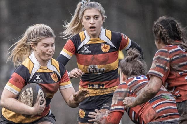 Harrogate RUFC Ladies 1st XV beat Barnsley 31-11 at Rudding Lane. Pictures: Ickle Dot Photography