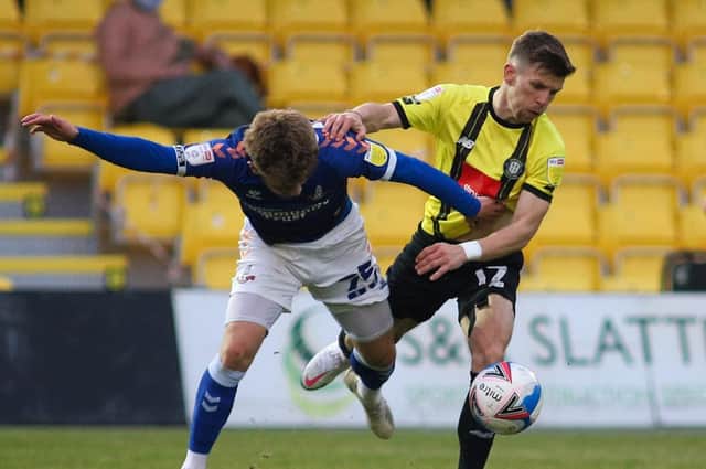 Harrogate Town were beaten 3-0 the last time Oldham Athletic visited Wetherby Road. Pictures: Matt Kirkham