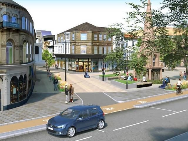 This is how Harrogate's Station Parade and James Street could look as part of the Gateway project.