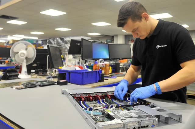 Harrogate firm Techbuyer is one of dozens of tech companies across the region whose success has underpinned the positive economic outlook. PHOTO: Gary Longbottom.