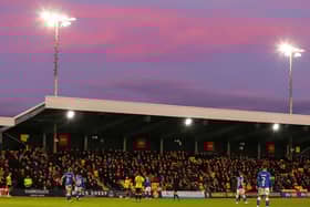 Harrogate Town beat Oldham Athletic 3-0 at the EnviroVent Stadium on Saturday afternoon. Picture: Matt Kirkham