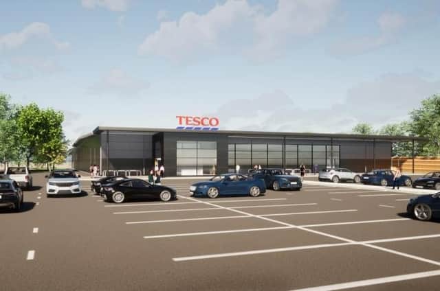 A visualisation of how the Tesco supermarket could look.