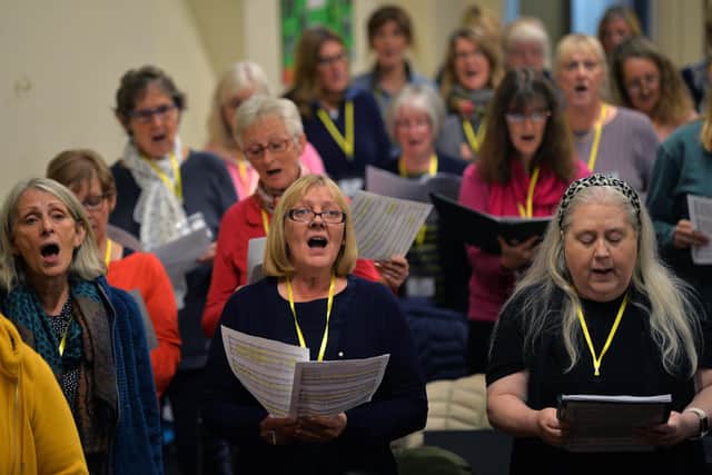 Knot Another Choir, which met on Zoom throughout lockdown and have been nominated for an award.
30th September 2021.
Picture : Jonathan Gawthorpe
