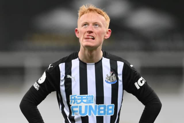 Newcastle United midfielder Matty Longstaff. Pictures: Getty Images