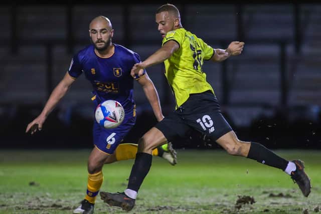 Aaron Martin netted the only goal of the game as Harrogate Town triumphed in last season's corresponding fixture with Mansfield Town.