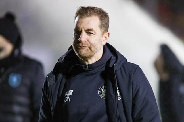 Simon Weaver was satisfied with his players' efforts on an extremely blustery evening.