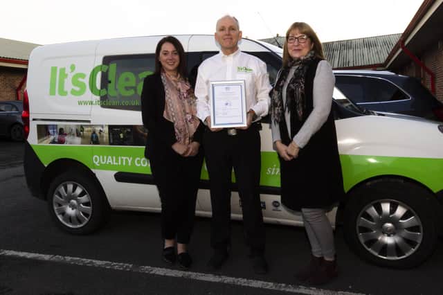 Harrogate-based commercial cleaning services contractor It's Clean Ltd has achieved ISO 9001 accreditation, enabling it to bid for public-sector and larger private-sector contracts.