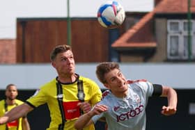 Jack Muldoon netted the opening goal of the game as Harrogate Town beat Bradford City 2-1 at Wetherby Road last season. Pictures: Matt Kirkham