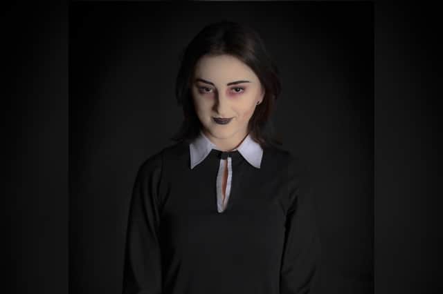 Iris Wall plays Wednesday in the Phoenix Players production of the Addams Family which is on at Harrogate Theatre from March 31 to April 2