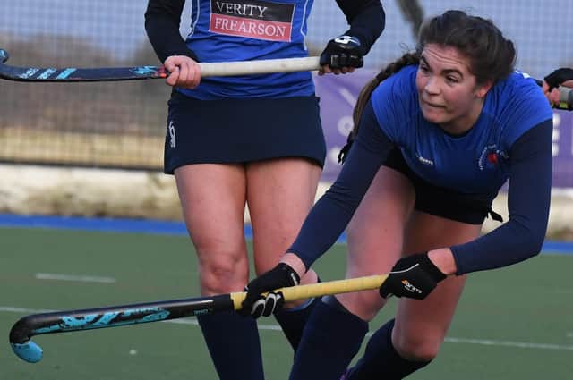 Rosie Dale was the star of the show as Harrogate Ladies 1s came from behind to win at Durham University. Picture: Gerard Binks