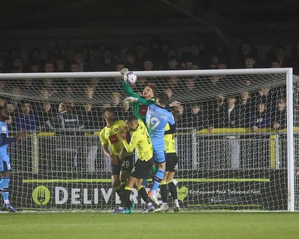 Harrogate Town suffered a 3-1 home defeat to Crawley Town on Tuesday evening. Pictures: Matt Kirkham