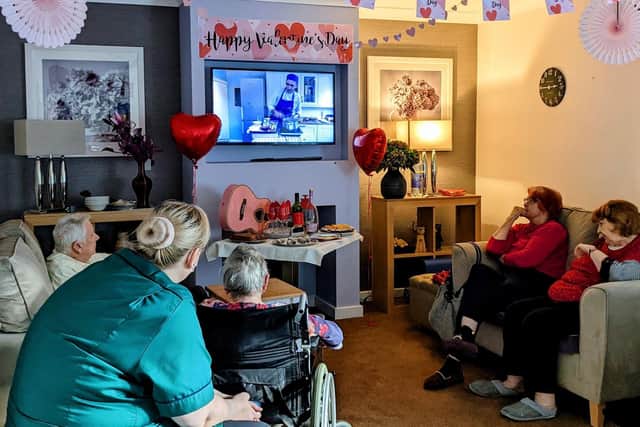 To celebrate Valentine’s Day, staff and residents at Barchester’s Thistle Hill Care Centre in Knaresborough were treated to an interactive virtual cookery demonstration