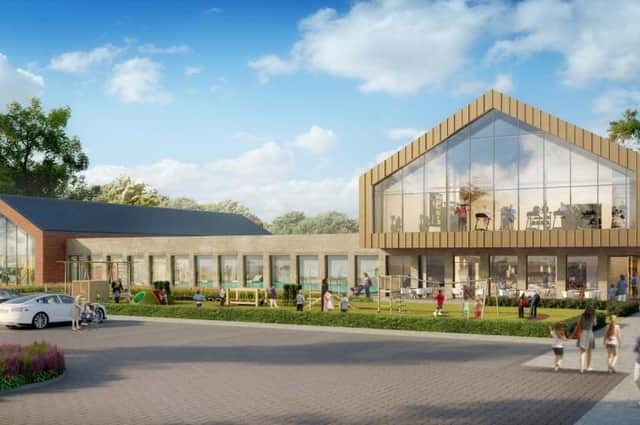 This is how the £13million leisure centre could look if approved.