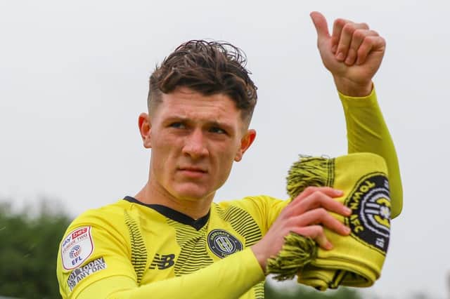 Calum Kavanagh has made three appearances for Harrogate Town since joining on loan from Middlesbrough at the end of January. Pictures: Matt Kirkham