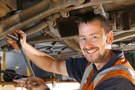 From small acorns...Harrogate Bus Company's Engineering Manager Sam Cockburn.