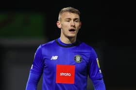 Harrogate Town defender Will Smith's last appearance came as a second-half substitute in last month's EFL Trophy quarter-final defeat to Sutton United. Pictures: Matt Kirkham