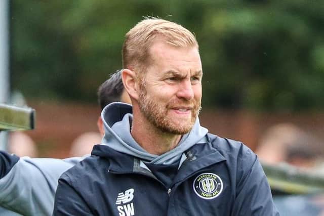 Harrogate Town manager Simon Weaver is assessing his options ahead of Tuesday's trip to in-form Exeter City.