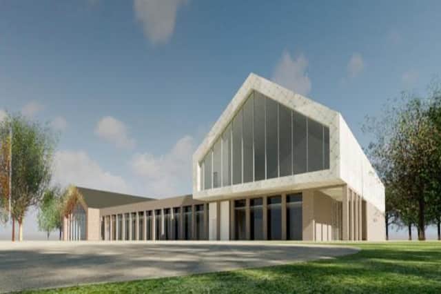 This is how the £13million leisure centre could look if approved.