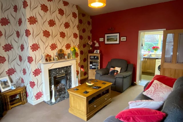 Looking from the lounge to the kitchen inside the property on Lees Hall Road, Dewsbury.