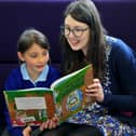 Flashback to 2019  when Georgia Duffy of Imagined Things bookshop welcomed  children to take part in her reading books scheme. Here she is pictured with New Park Primary Academy pupil Maisy Tiffany. (Picture Gerard Binks)