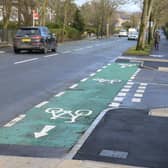 Part of the new cycle path on Otley Road, Harrogate. (Picture Gerard Binks)