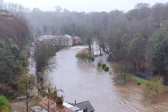 The River Nidd has a number of flood warnings and alerts in place (Photo Credit: Derick England)