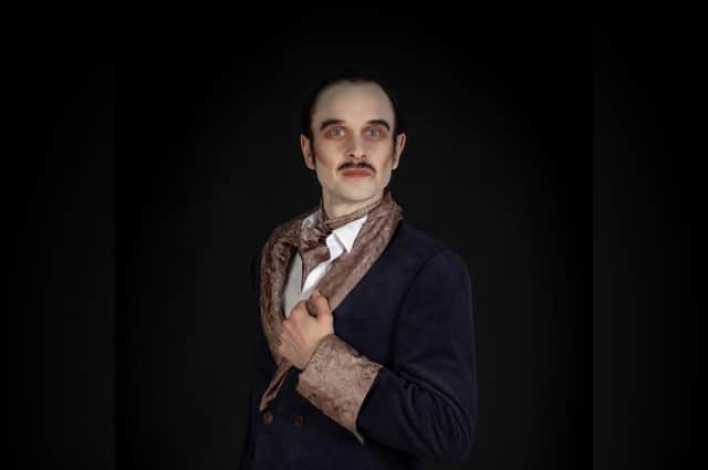 Squash champion James Willstrap plays Gomez in the Addams Family musical at Harrogate Theatre from March 31 to April 2