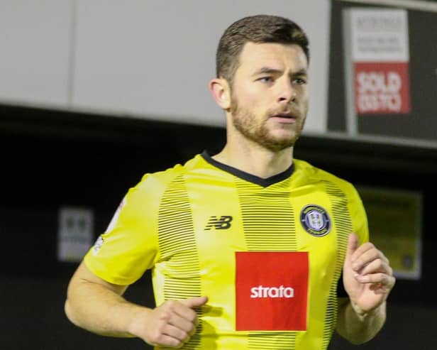 Nathan Sheron has played right-back, left-back and centre-half for Harrogate Town this season. Pictures: Matt Kirkham