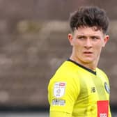 On-loan Middlesbrough striker Calum Kavanagh missed a couple of late chances to draw Harrogate Town level with Hartlepool United. Pictures: Matt Kirkham