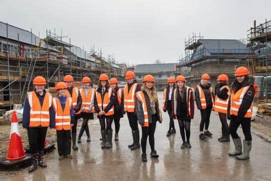 Pupils from Nidderdale High School in Pateley Bridge recently visited a nearby housing development to learn about career opportunities available in the construction industry