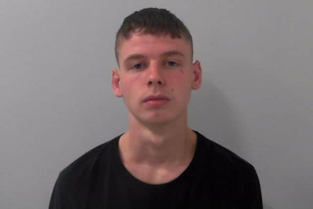 Chaz England, Bailey Townend (pictured), Nathan Lofthouse and Ainsley West have been jailed for a combined total of 12 years following a prolific thieving spree