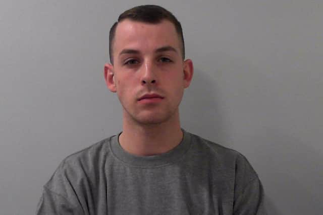 Chaz England, Bailey Townend, Nathan Lofthouse and Ainsley West (pictured) have been jailed for a combined total of 12 years following a prolific thieving spree